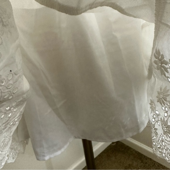 Kate Kasin Babydoll Mini Dress Smocked Sz Medium - Picture 12 of 13